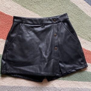 Zara Faux Leather Skort